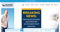 Desktop Screenshot of hearwellhearingaids.com